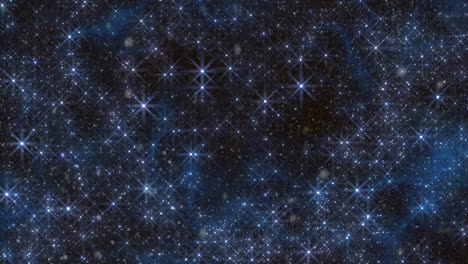 Galaxia-Con-Estrellas-Azules-Voladoras-Y-Brillos