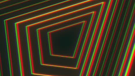 Neon-rainbow-diamond-shape-and-lines-with-glitch-effect