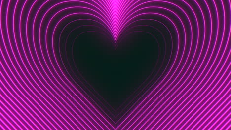 Neon-pink-hearts-in-disco-style