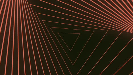 Motion-neon-orange-spiral-triangles-on-dark-space
