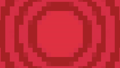 Gradient-red-pixels-and-circles-pattern