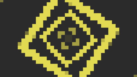 Farbverlauf-Gelbe-Pixel-Und-Quadratmuster
