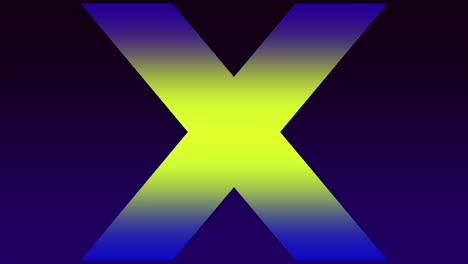 Farbverlauf-Blaues-Und-Gelbes-Großes-Kreuz