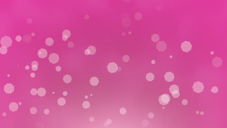 Fly-pink-glitters-and-hexagons-bokeh-on-shine-background