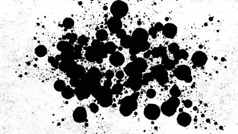 Black-drops-paint-on-grunge-texture