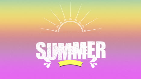 Sommer-Großer-Verkauf-Mit-Sonnenstrahlen-Auf-Rosa-Textur