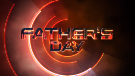 Father-Day-with-neon-red-circles-in-space