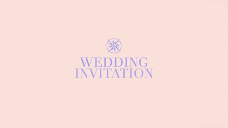 Wedding-Invitation-blue-and-pink-waves-pattern-with-compass
