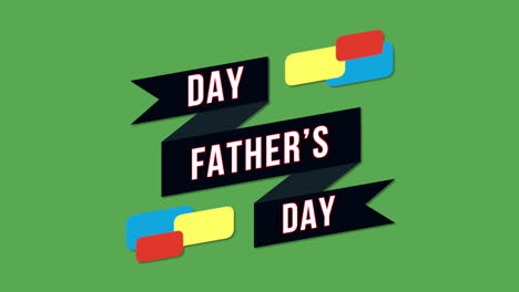 Father-Day-with-ribbon-and-colorful-elements