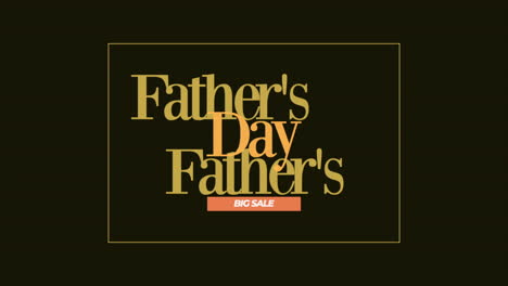 Father-Day-in-gold-frame-on-black-texture