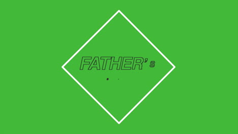 Father-Day-in-white-frame-on-green-texture
