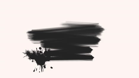 Splashing-black-paint-brushes