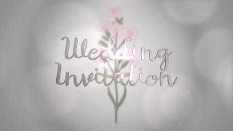 Hochzeitseinladung-Mit-Rosenblüten-Und-Bokeh