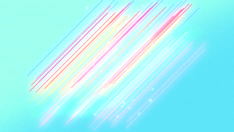 Neon-colorful-lines-on-gradient-blue-texture