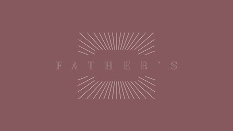 Father-Day-with-retro-lines-on-brown-color