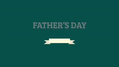 Father-Day-with-white-ribbon-on-green-gradient-color