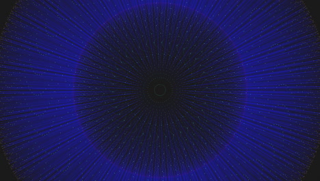 Neon-rays-from-big-sphere-on-dark-space