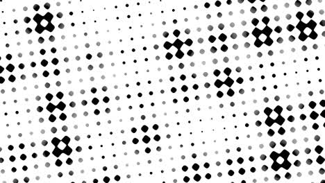 White-and-black-geometric-dots-pattern