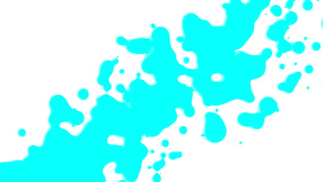 Líquido-Azul-Abstracto-Y-Manchas-De-Salpicaduras