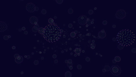 Fly-futuristic-circles-on-dark-space