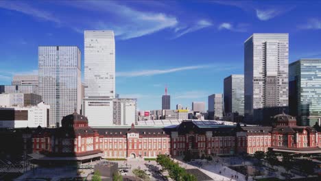 TimeLapse---Scenery-of-fine-weather-in-Tokyo-Pan-from-left-to-right