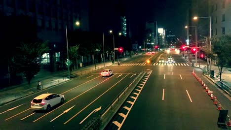 4K-video-de-medio-camino-de-la-noche-en-Tokio