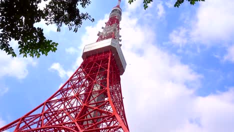 Tokyo-Tower-vom-grünen-Rasen