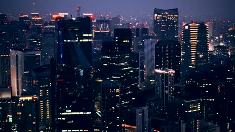 Cityscape-of-Tokyo-City,-Tokyo