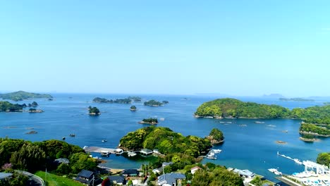 Landschaft-der-Kujukujima-Inseln-In-Japan