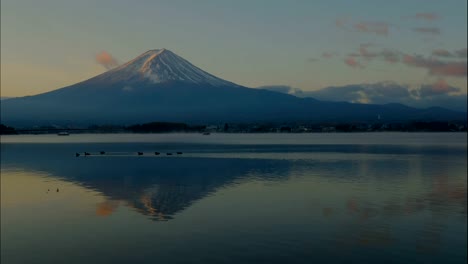 Zeitraffer-der-Berg-Fuji