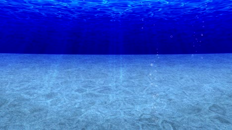 Dive-in-the-Ocean,-Undersea-Diving,-Loop-Animation,