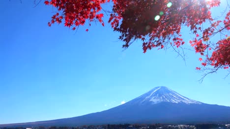 Fuji-mountain-lake-view-in-autumn