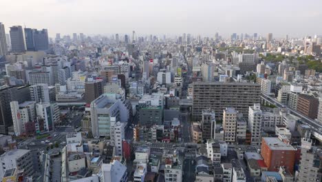 Osaka-Stadt-Luftbild-Panorama.-Shinsekai-Aeria-Draufsicht.