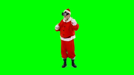 Santa-claus-using-virtual-glasses