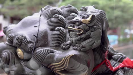 Stone-carvings-and-classical-architecture-in-Asian-temple.-The-landscape-of-Chinese-traditional-building.