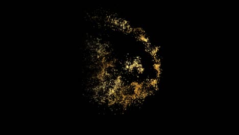 Yin-Yang-Religious-symbol-Animation,-Particle-Animation-of-Religious-Yin-Yang-Icon.