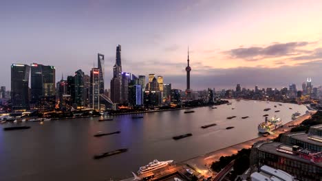 4K-Time-lapse-(Day-to-night)---Shanghai-city-skyline-and-cityscape