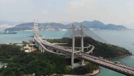 Hängebrücke-Tsing-Ma-Brücke