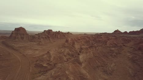 Paisaje-de-relieve-de-Xinjiang,-China