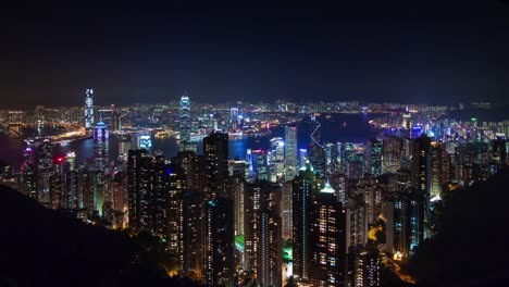 Nacht-Licht-Hong-Kong-City-Panorama-4-k-Zeitraffer-aus-china