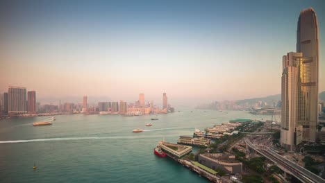 china-sunset-light-hong-kong-city-bay-victoria-harbour-rooftop-panorama-4k-time-lapse