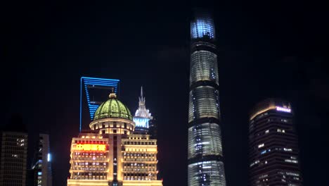 Vista-del-horizonte-financiera-de-Lujiazui-de-Shanghai,-China.