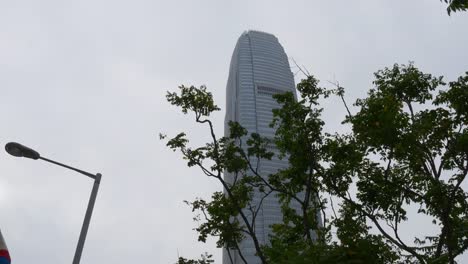 Hong-Kong-Tag-Zeit-Park-berühmt-Ifc-Turm-Wandern-Panorama-4k-china