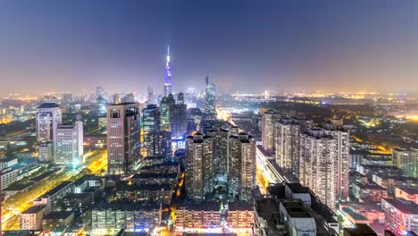 A-Time-lapse-of-nanjing-city-at-night，china