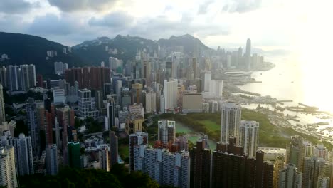 Fly-above-Hong-Kong-city-4k-video