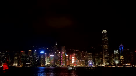 Hong-Kong-city,-view-from-Victoria-Harbour