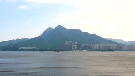 Lapso-de-tiempo-del-paisaje-en-Hong-Kong-Tai-Mei-Tuk-de-presa-por-4k-video