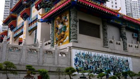 Slow-motion-of-Ancient-Temple-architecture---Won-tai-sin-temple