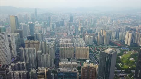 China-Centro-panorama-aéreo-de-guangzhou-el-paisaje-urbano-4k-de-noche