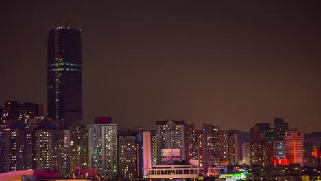 china-de-la-timelapse-noche-iluminación-shenzhen-paisaje-urbano-en-la-azotea-panorama-4k